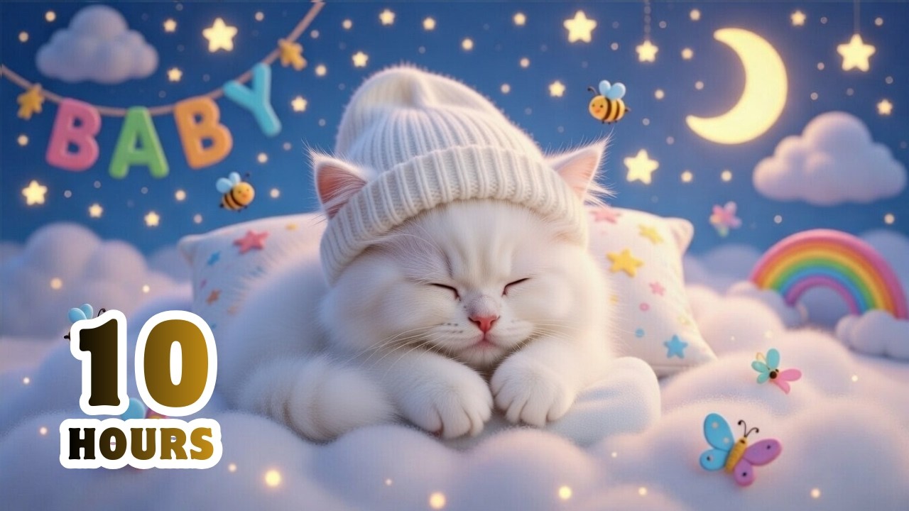 10 Hours Baby Sleep Music – Deep Sleep Lullaby for Newborns & Toddlers (All Night Calm)