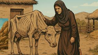 حكاية المرأة التي صبرت على بقرتها المريضة فرزقها الله قطيعًا كاملًا من البقر جزاء صبرها
