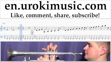Trumpet lessons Sia - The Greatest Sheet Music Tutorial Part#1 um-352