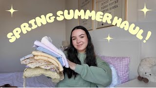 HUGE SPRING/SUMMER CLOTHING HAUL! hollister, primark + more! 🎀🌷☀️
