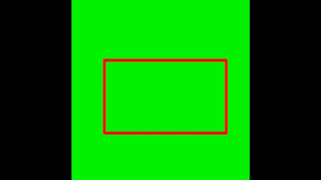 RED RECTANGLE MARK GREEN SCREEN | SQUARE