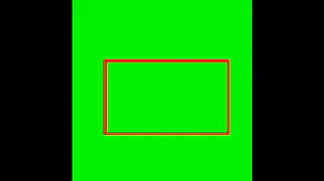 RED RECTANGLE MARK GREEN SCREEN SQUARE 