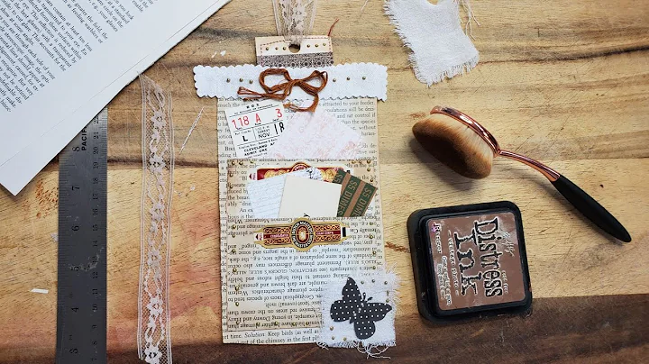 Junk Journal Using Up Book Pages Ep 1 Easy Triple Pocket Book Pages for Junk Journals  Paper Outpost