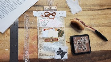 Junk Journal Using Up Book Pages Ep 1 Easy Triple Pocket Book Pages for Junk Journals  Paper Outpost