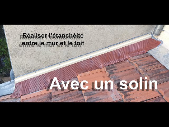 Pose de membrane d'étanchéité sur rives de toiture en tuiles à