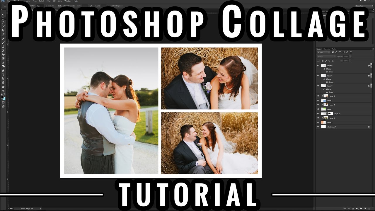 how to photoshop collage templates photoshop photography tutorials