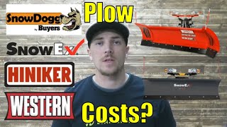 How much does a Snow Plow Cost?  Straight VS VPlow VS Power Plow  SnowEx