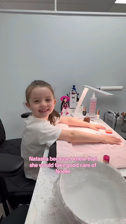 PINK GEL BARBIE NAILS FOR HER 5TH BDAY🩷🎂💅