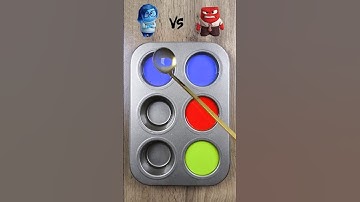 Inside Out 2 – Mixing 3 Characters! #colormixing #insideout2 ##anxiety