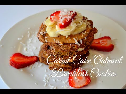 Carrot Cake Oatmeal Breakfast Cookies w/Steel Cut Oats | Flourless Pancakes | Flourless Cookies