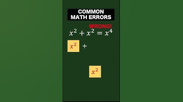 Common Math Errors #shorts #matherrors