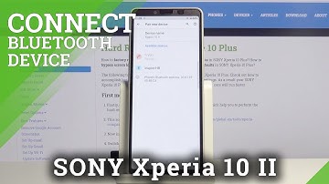 How to Connect Bluetooth Device with SONY Xperia 10 II – Bluetooth Connection