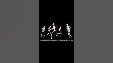 The skeletons run around. 3D running skeletons.#viral #trending #shorts