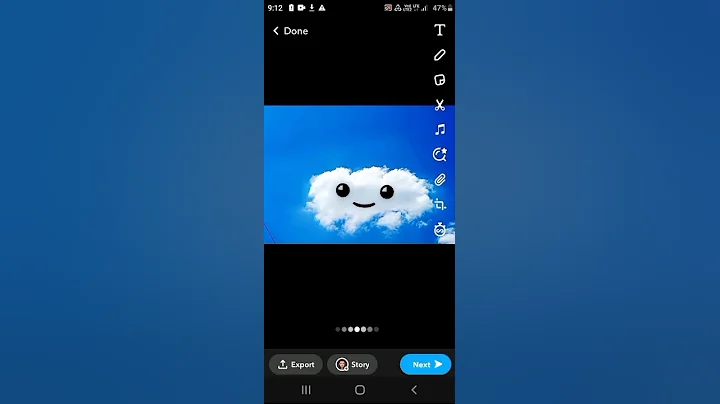 Easy Cute Creative Snapchat Streak Idea for Sky ☁️