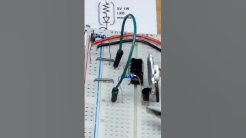 Closer Look 5V 1W LED Module 2N2222 NPN BJT and Monostable Mode 555 Timer Circuit #circuit #diy