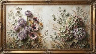 4K Still Life Botanicals V2 TV Screensaver | Fine Art Painting with Frame | 4 Hours