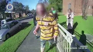 NSW Police Bodycam Shows Knife-Wielding Man Attack Officers