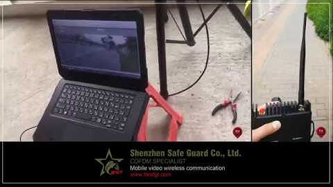 point to point mobile video demonstration testing in NLOS (non-line of sight).