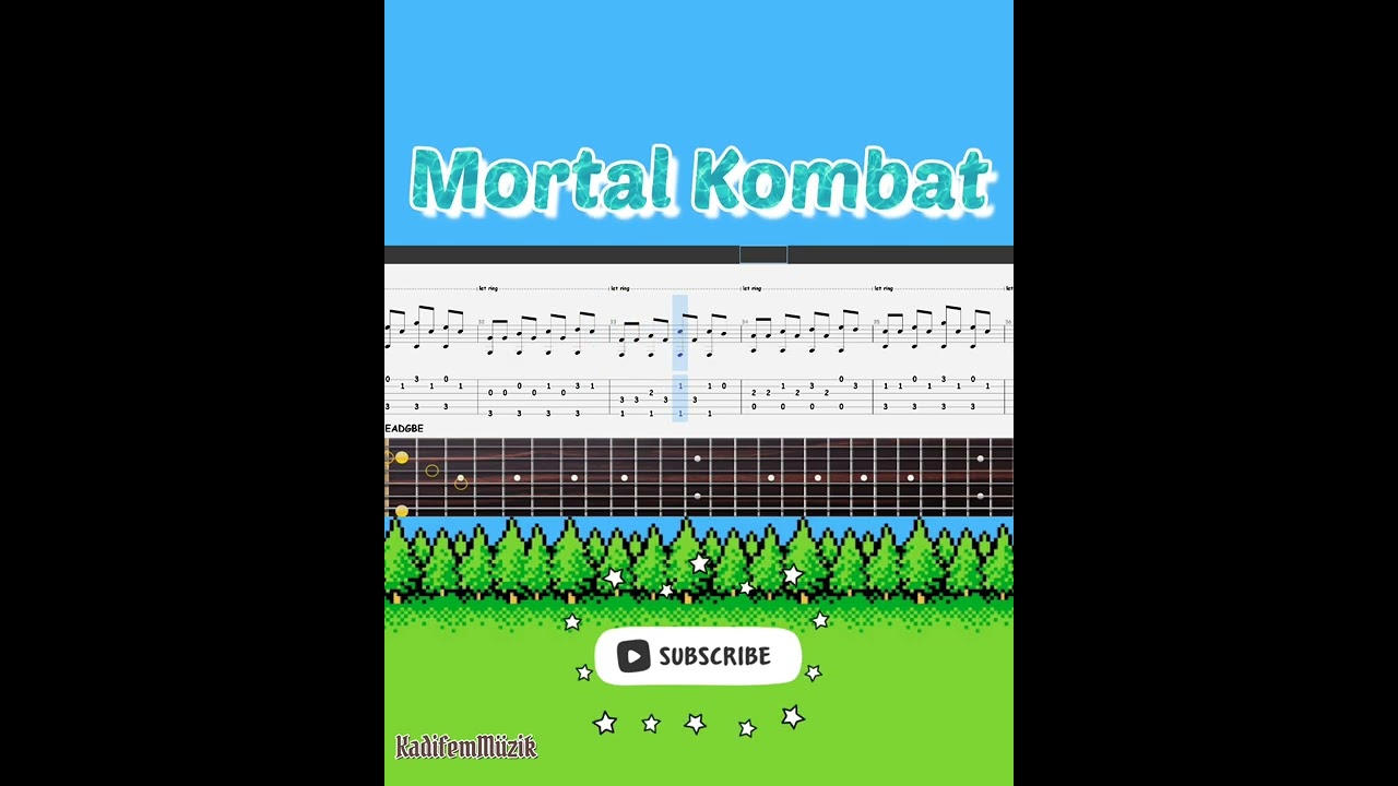 Mortal Kombat Nes Game Theme Easy Fingerstyle Tabs