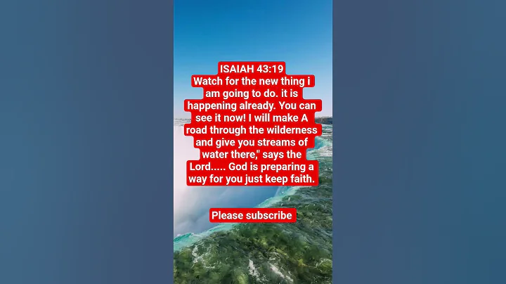 Isaiah 43:19  "Have faith as I prepares a way for you . #bible #bibleverse #biblequotes #biblestudy