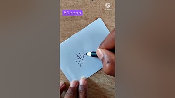 Aleena signature | handwriting | viral | trending
