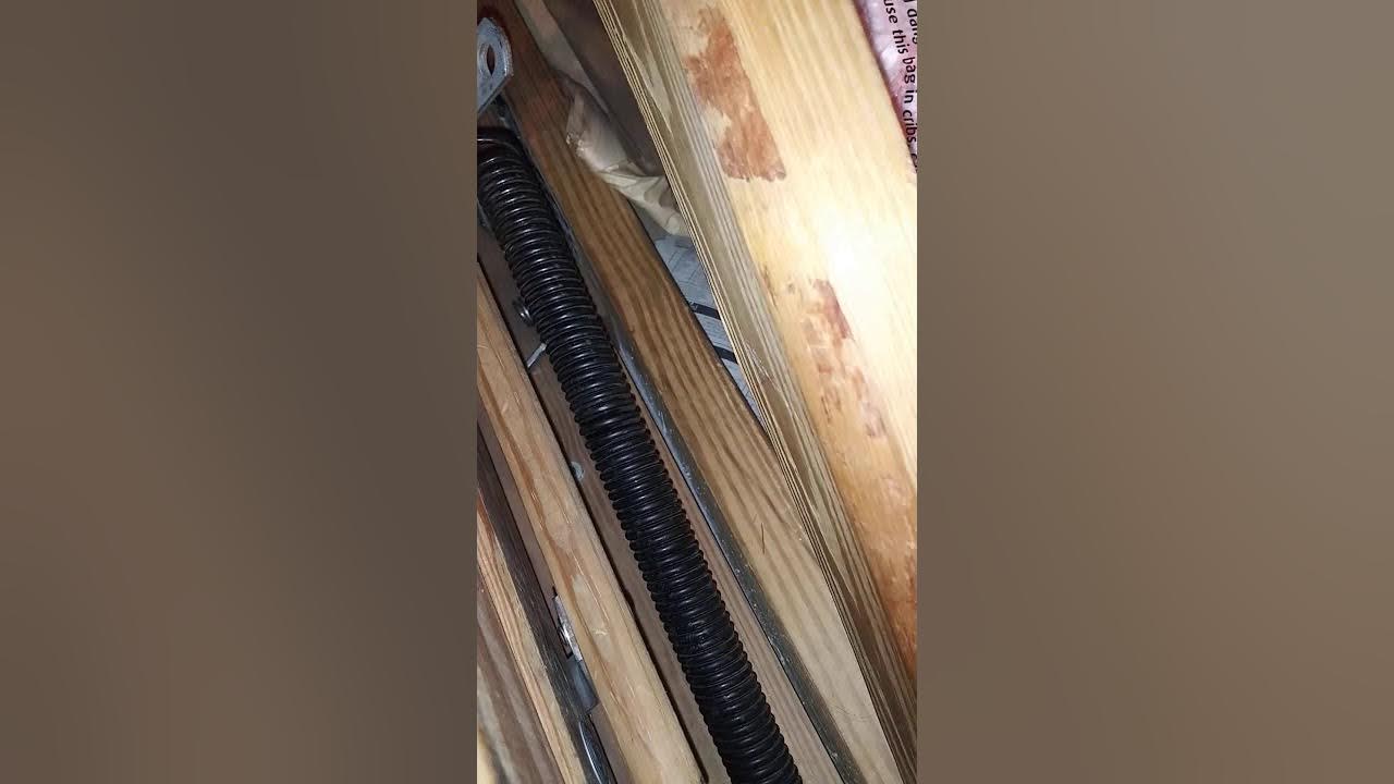 Stonington garage attic door hinge repair 2 YouTube