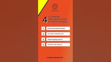 4 Common mistakes every startup makes #shortvideo #startup #viral #trending #views #growyourchannel