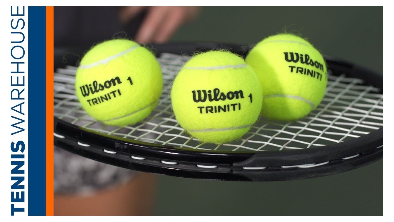 Wilson Tennis Balls Triniti Set of 4 Balls 100% Recyclable Case Wrt125200 
