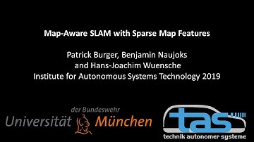 Map-Aware SLAM with Sparse Map Features