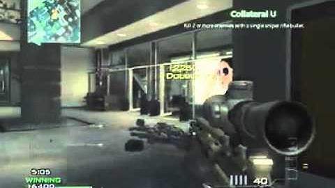 MW3 quick scope double kill