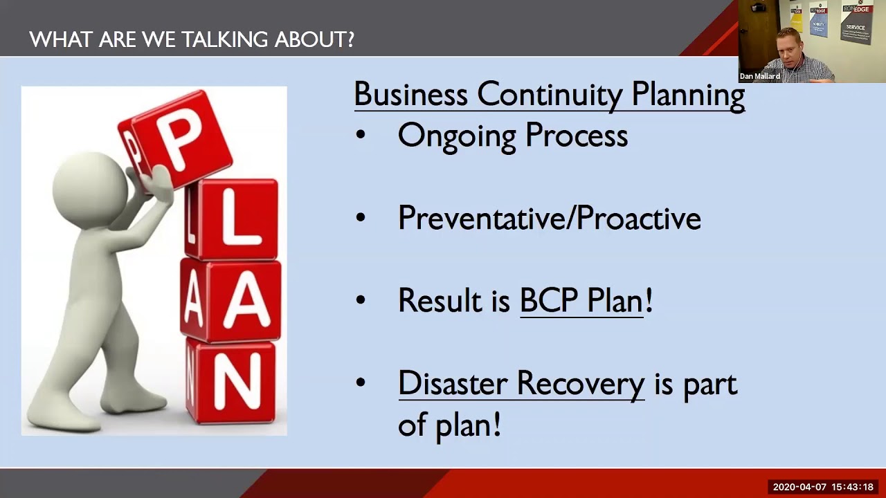 business continuity planning youtube