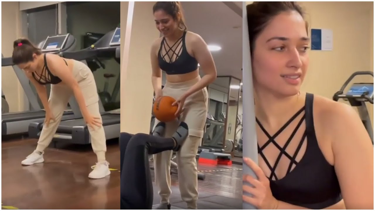 Tamanna Xnxx - Actress Tamanna Exclusive Visuals Gym Workout Video | TFPC - YouTube