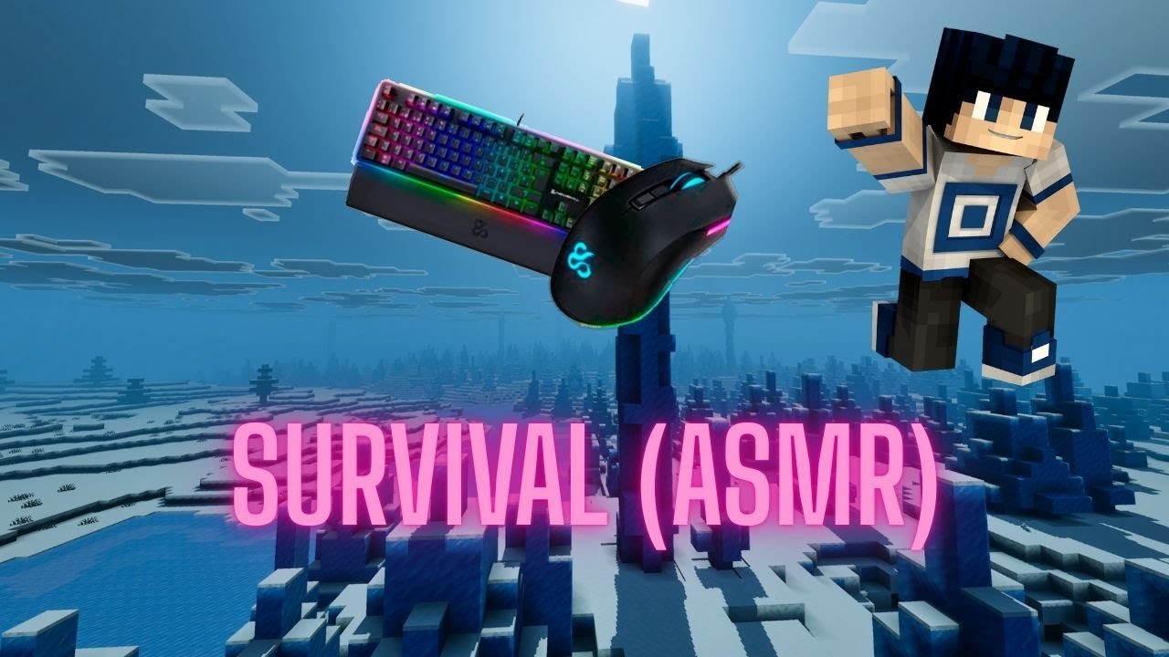 SURVIVAL MINECRAFT (ASMR + TALK) keyboard and mouse sounds / tronMK