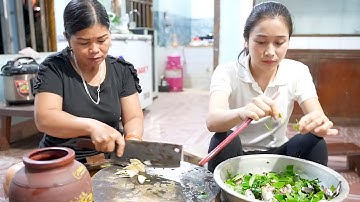 Bà Bê dậy Mẩy Thùy làm mắm cá truyền thống người Tày Tây Bắc