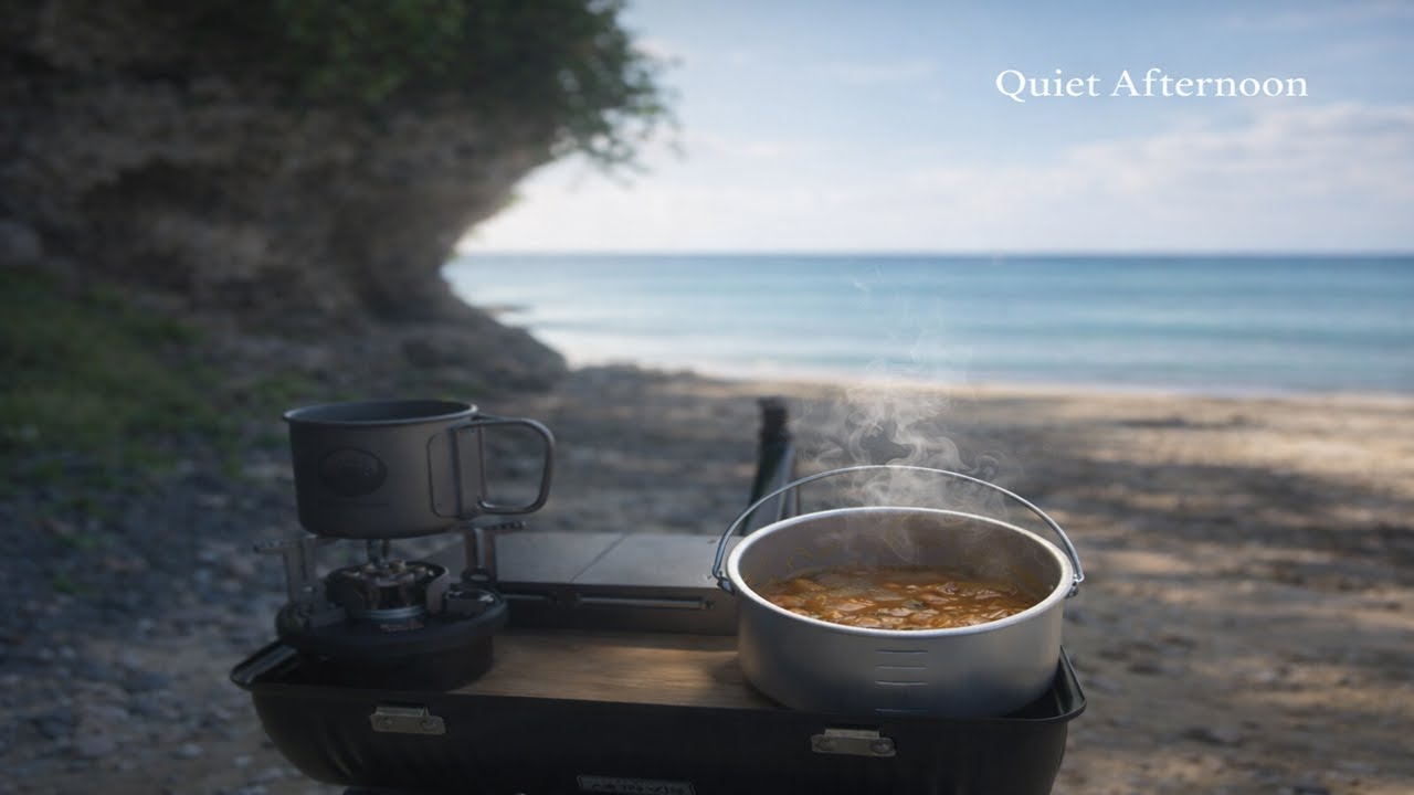 Daytime Cooking for a Peaceful Nap | Canned Food & Coffee ( Fishbone Stove｜Stanley lunch box)