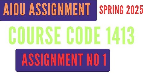 AIOU Code 1413 Solved Assignment 1 | Spring 2025 | Financial Accounting | Level: AD, B.Com