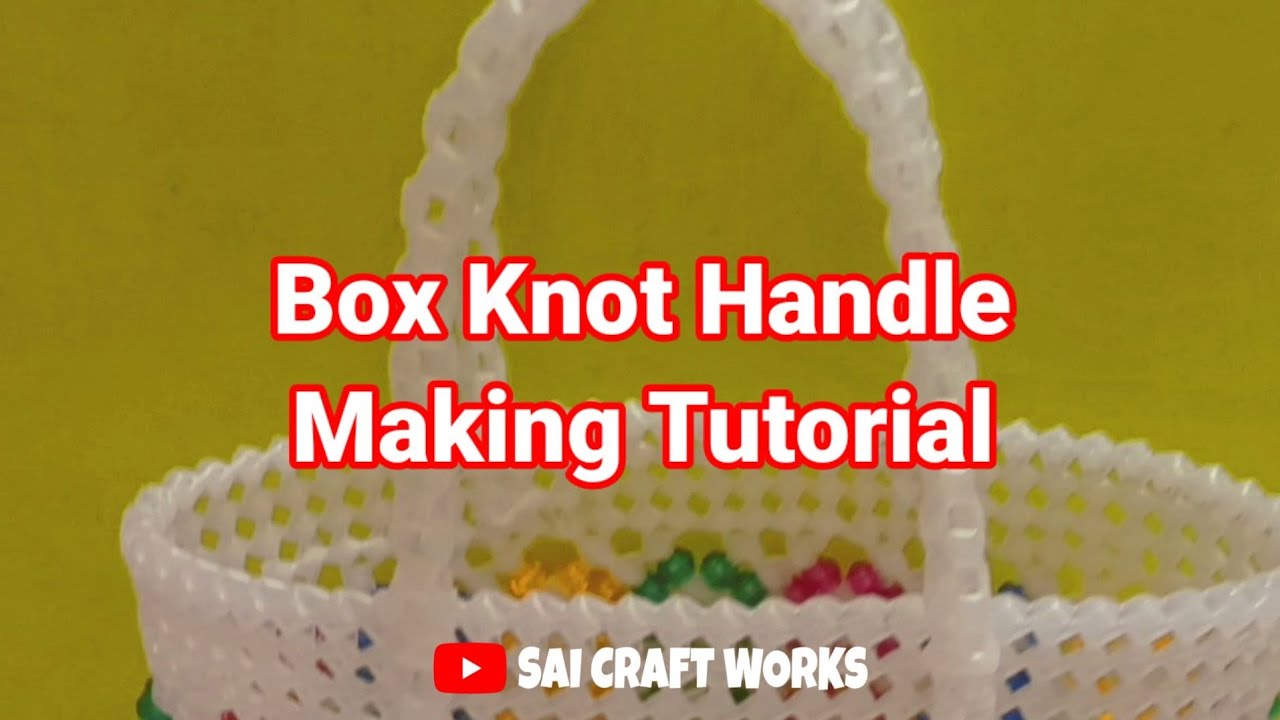 Box knot Handle Making Tutorial for beginners [Koodai Kaipidi Pinnuthal