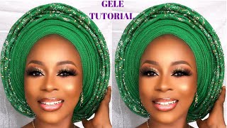 GELE TUTORIAL | HOW TO TIE GELE FOR BEGINNERS (DETAILED) screenshot 3