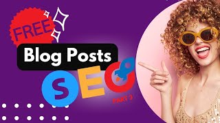 Improve SEO Optimisation of blog posts in Systeme.io