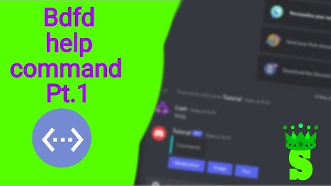 Help command | Bdfd Tutorial