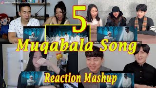 MUQABLA song reaction by foreigners - Foreigners Reaction - Korean Dost & Koreans - Mashup Part 5