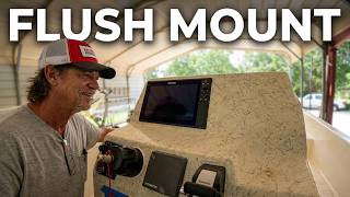 Flush Mounting the Simrad NSS12 Evo #boat #marine #diy