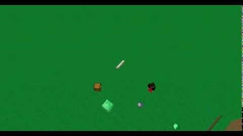 Mine-imator block/item pickup test + crafting test