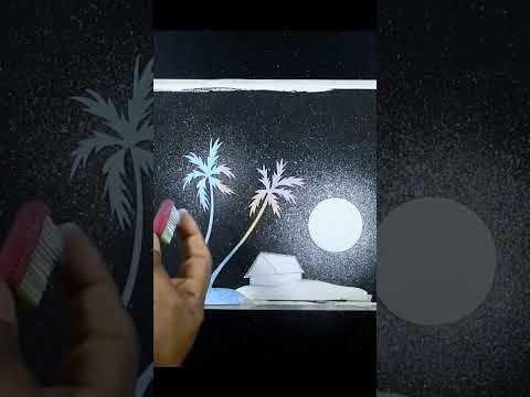 Spray painting using