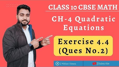 Class10 Math Ch-4 Ex-4.4 Ques no.2 NCERT||कक्षा 10 गणित द्विघात समीकरण प्रश्‍नावली 4.4 #ltstclasses