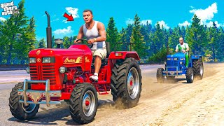 Franklin & Chithapu Become a Village Tractor Racer And Make Own Tractor in GTA 5