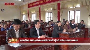 Hải Dương trao quà cho người khuyết tật có hoàn cảnh khó khăn