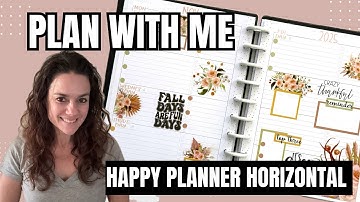 Plan With Me [Happy Planner Horizontal Layout]