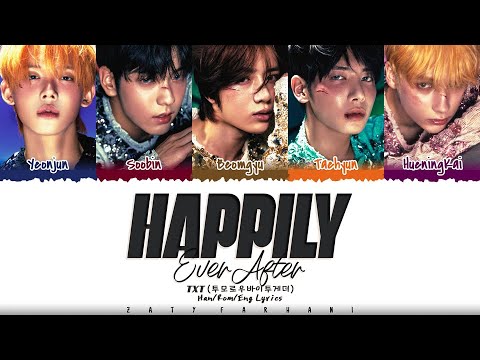 TXT (투모로우바이투게더) - 'Happily Ever After' Lyrics [Color Coded_Han_Rom_Eng]