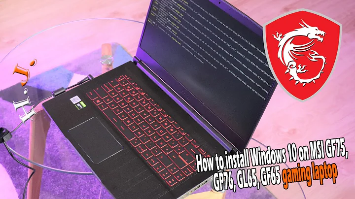 How to install Windows 10 on MSI GF75, GP76, GL65, GF65 gaming laptop